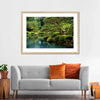 Zen Lakeside Bonsai Trees Wall Art