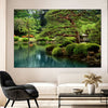 Zen Lakeside Bonsai Trees Wall Art