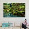 Zen Lakeside Bonsai Trees Wall Art