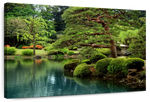 Zen Lakeside Bonsai Trees Wall Art