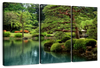 Zen Lakeside Bonsai Trees Wall Art