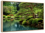 Zen Lakeside Bonsai Trees Wall Art