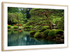 Zen Lakeside Bonsai Trees Wall Art