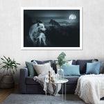 Moon Wolf Wall Art