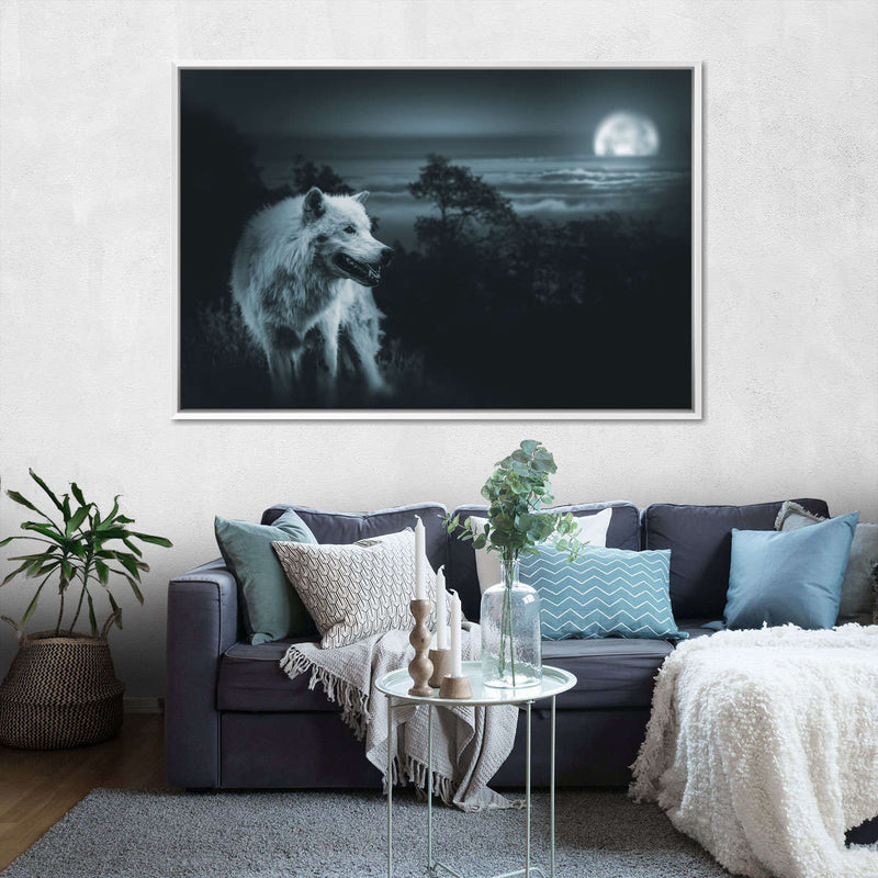 Moon Wolf Wall Art