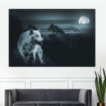 Moon Wolf Wall Art