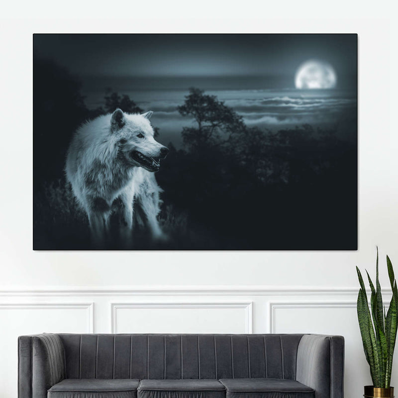Moon Wolf Wall Art
