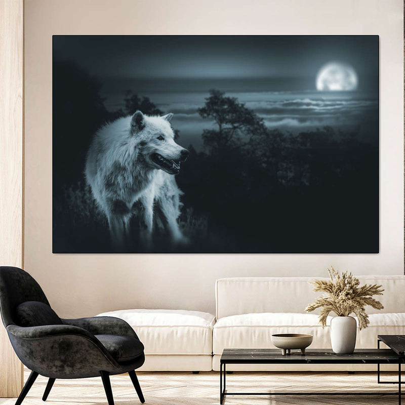Moon Wolf Wall Art