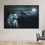 Moon Wolf Wall Art
