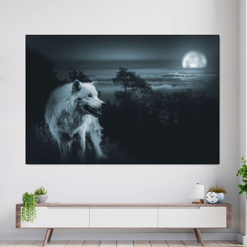 Moon Wolf Wall Art