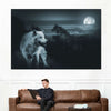 Moon Wolf Wall Art