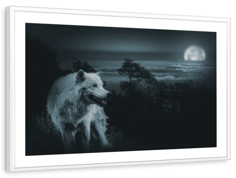 Moon Wolf Wall Art