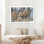 Wild Wolf Pack Wall Art