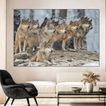 Wild Wolf Pack Wall Art