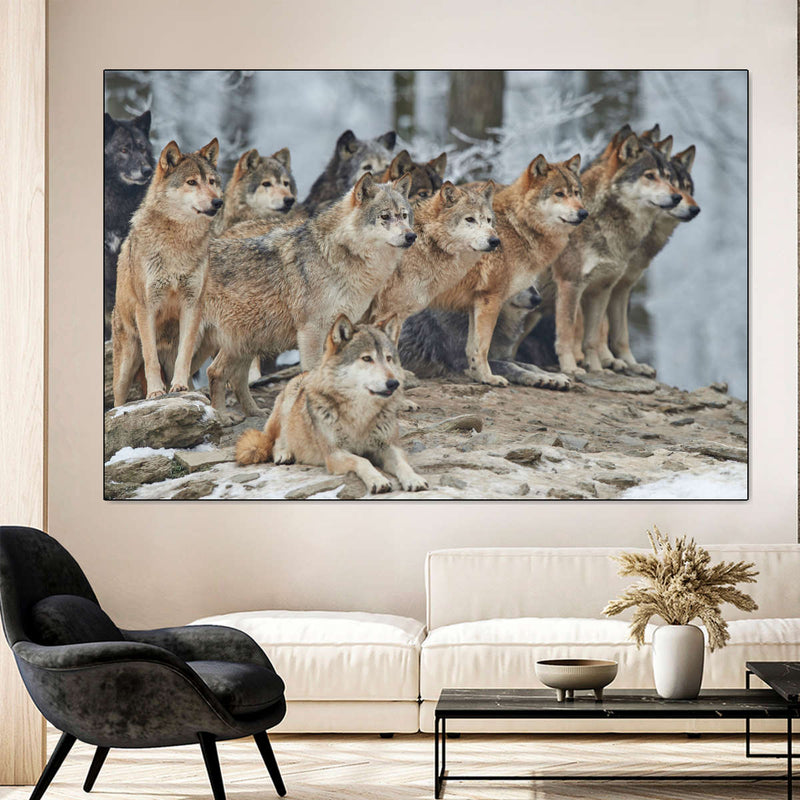 Wild Wolf Pack Wall Art