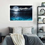 Romantic Full Moon Wall Art