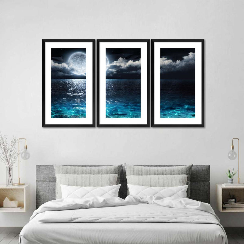 Romantic Full Moon Wall Art