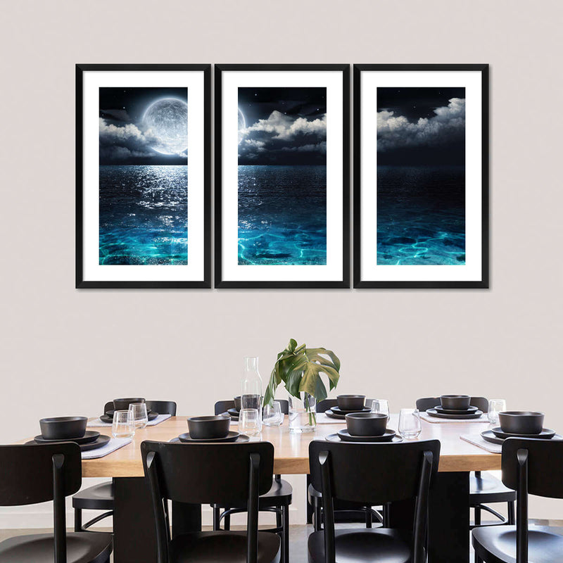 Romantic Full Moon Wall Art