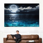 Romantic Full Moon Wall Art