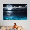 Romantic Full Moon Wall Art