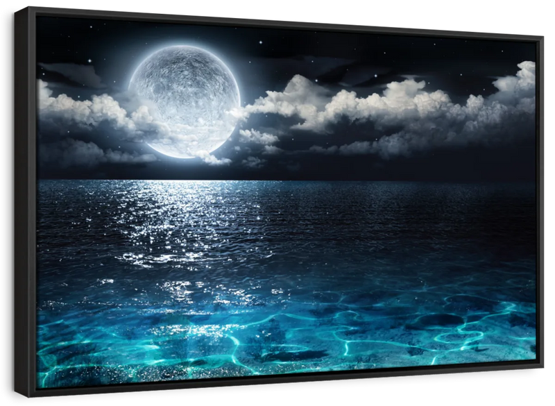Romantic Full Moon Wall Art