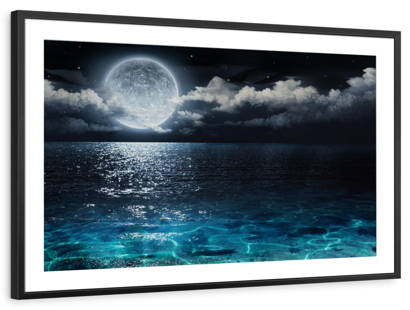 Romantic Full Moon Wall Art