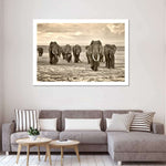 Herd Of Elephants Wall Art