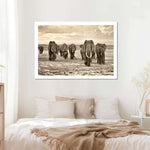 Herd Of Elephants Wall Art