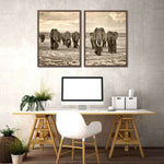 Herd Of Elephants Wall Art