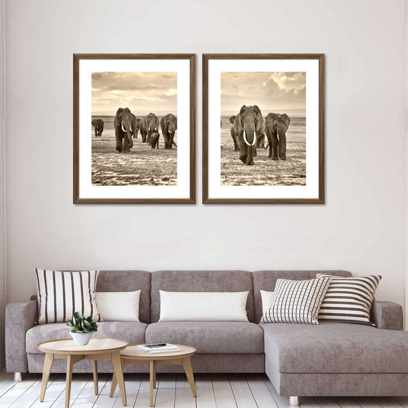 Herd Of Elephants Wall Art