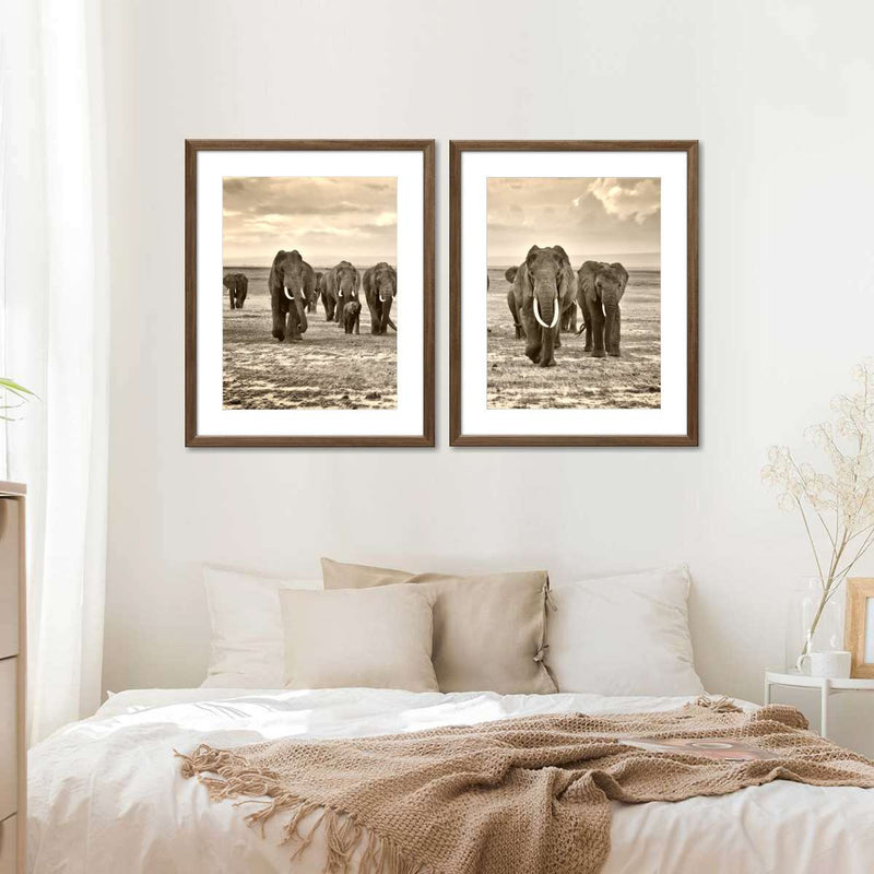 Herd Of Elephants Wall Art