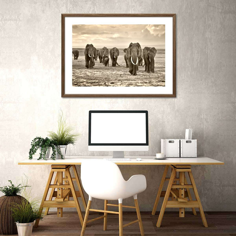 Herd Of Elephants Wall Art
