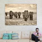 Herd Of Elephants Wall Art