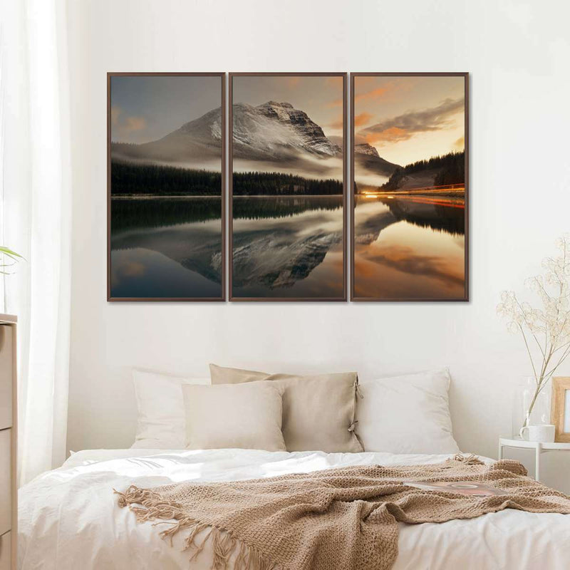 Lake At Sunset Wall Art