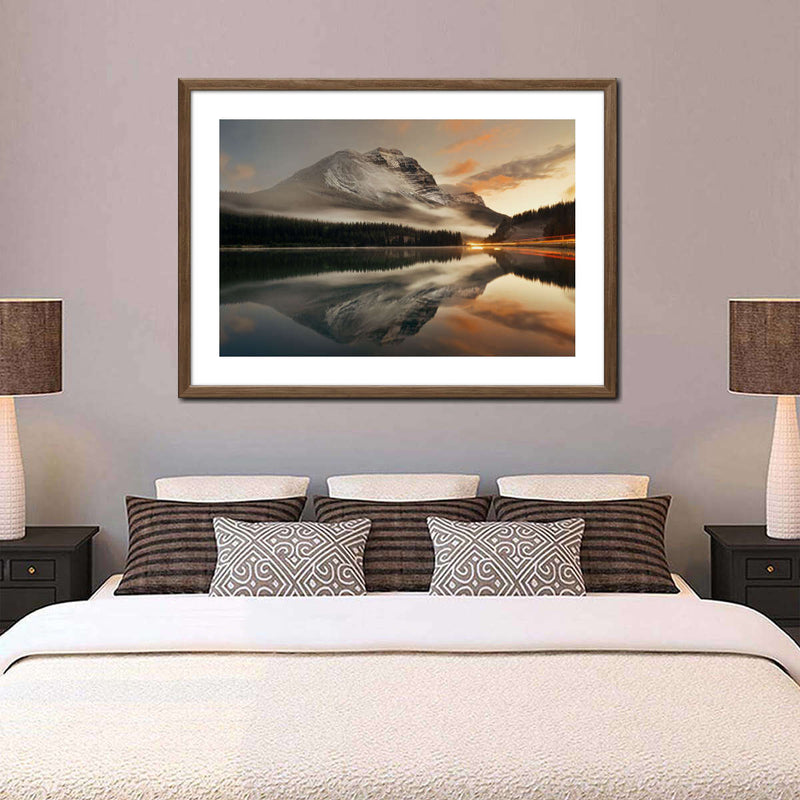Lake At Sunset Wall Art