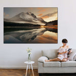 Lake At Sunset Wall Art