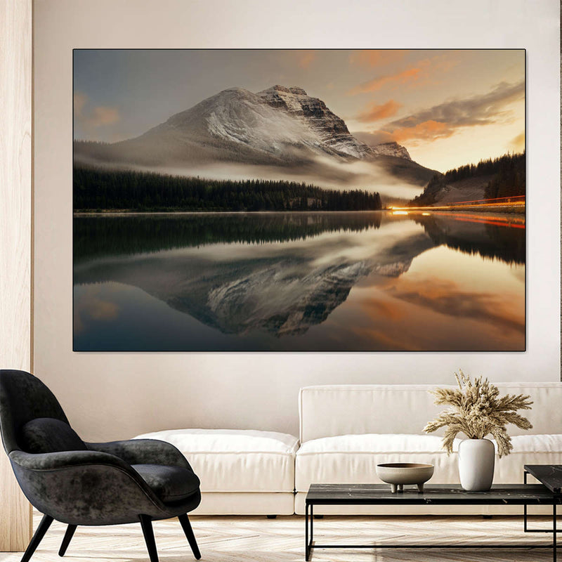 Lake At Sunset Wall Art
