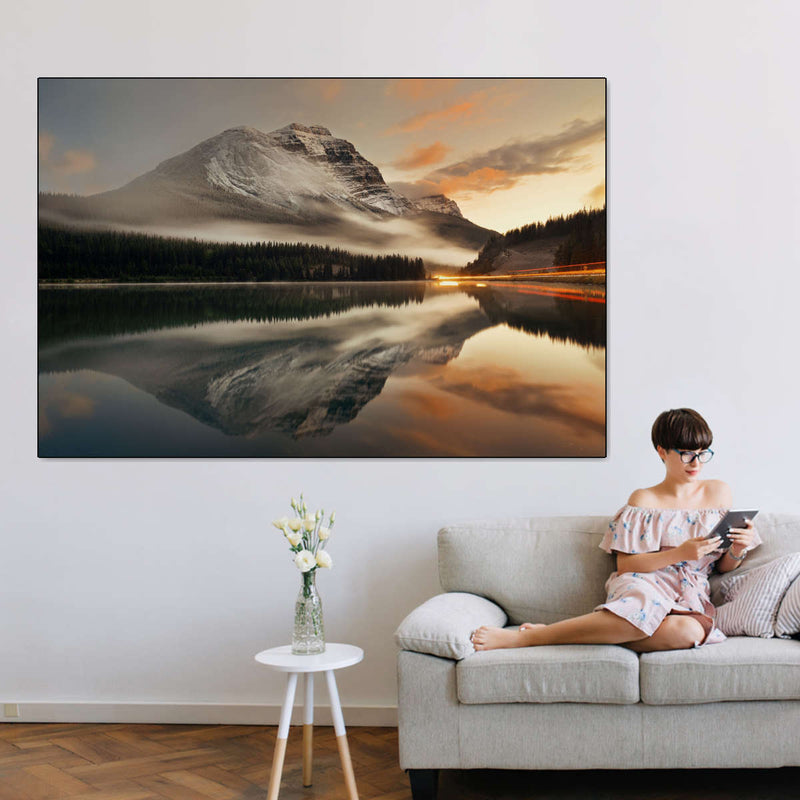 Lake At Sunset Wall Art