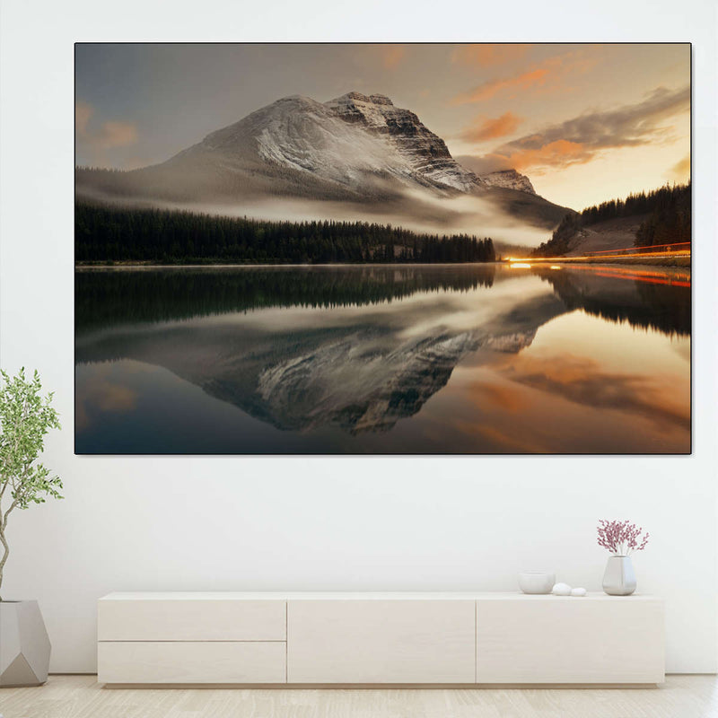 Lake At Sunset Wall Art