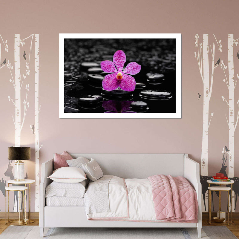 Zen Purple Orchid Wall Art