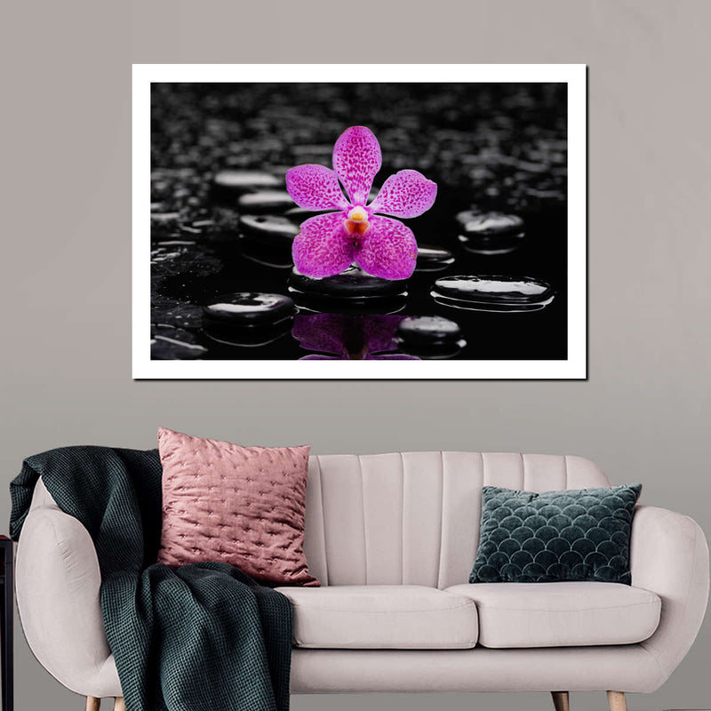 Zen Purple Orchid Wall Art