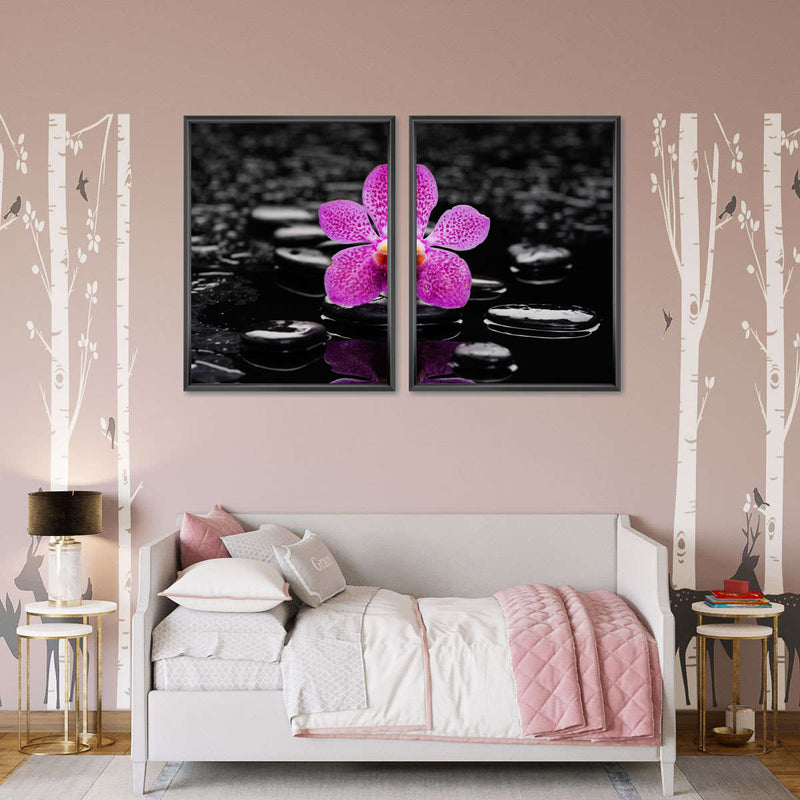 Zen Purple Orchid Wall Art