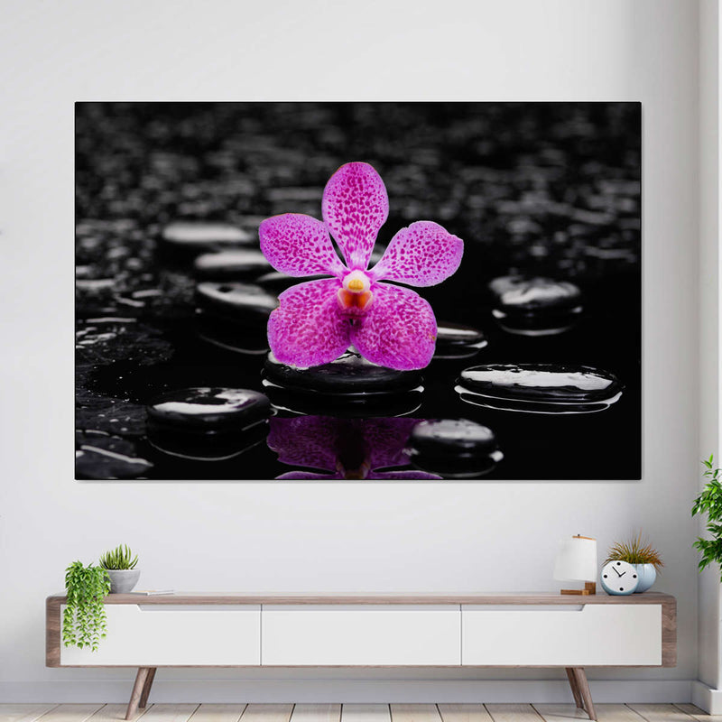 Zen Purple Orchid Wall Art