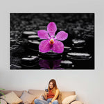 Zen Purple Orchid Wall Art