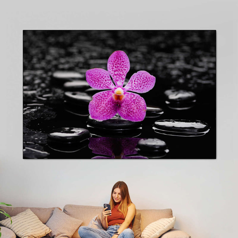 Zen Purple Orchid Wall Art