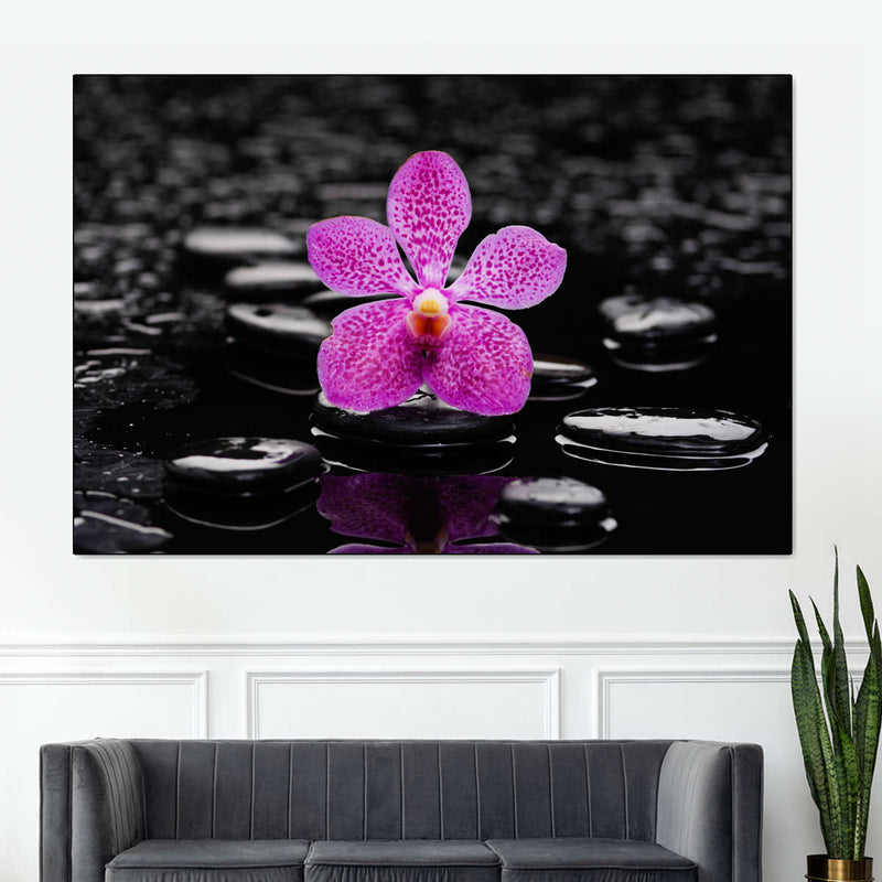 Zen Purple Orchid Wall Art