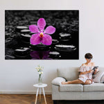Zen Purple Orchid Wall Art