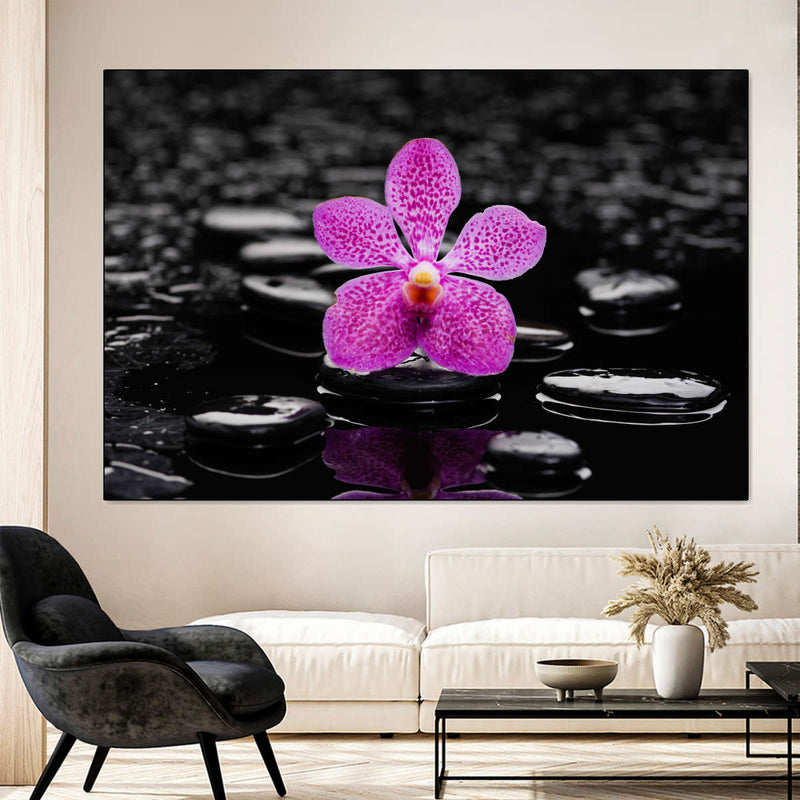 Zen Purple Orchid Wall Art
