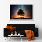 Starry Tree Wall Art