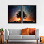 Starry Tree Wall Art